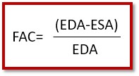 fractional area change formula