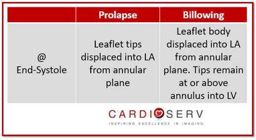 Mitral Valve Billowing vs Prolapse