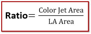 color jet area ratio mitral regurgitation 