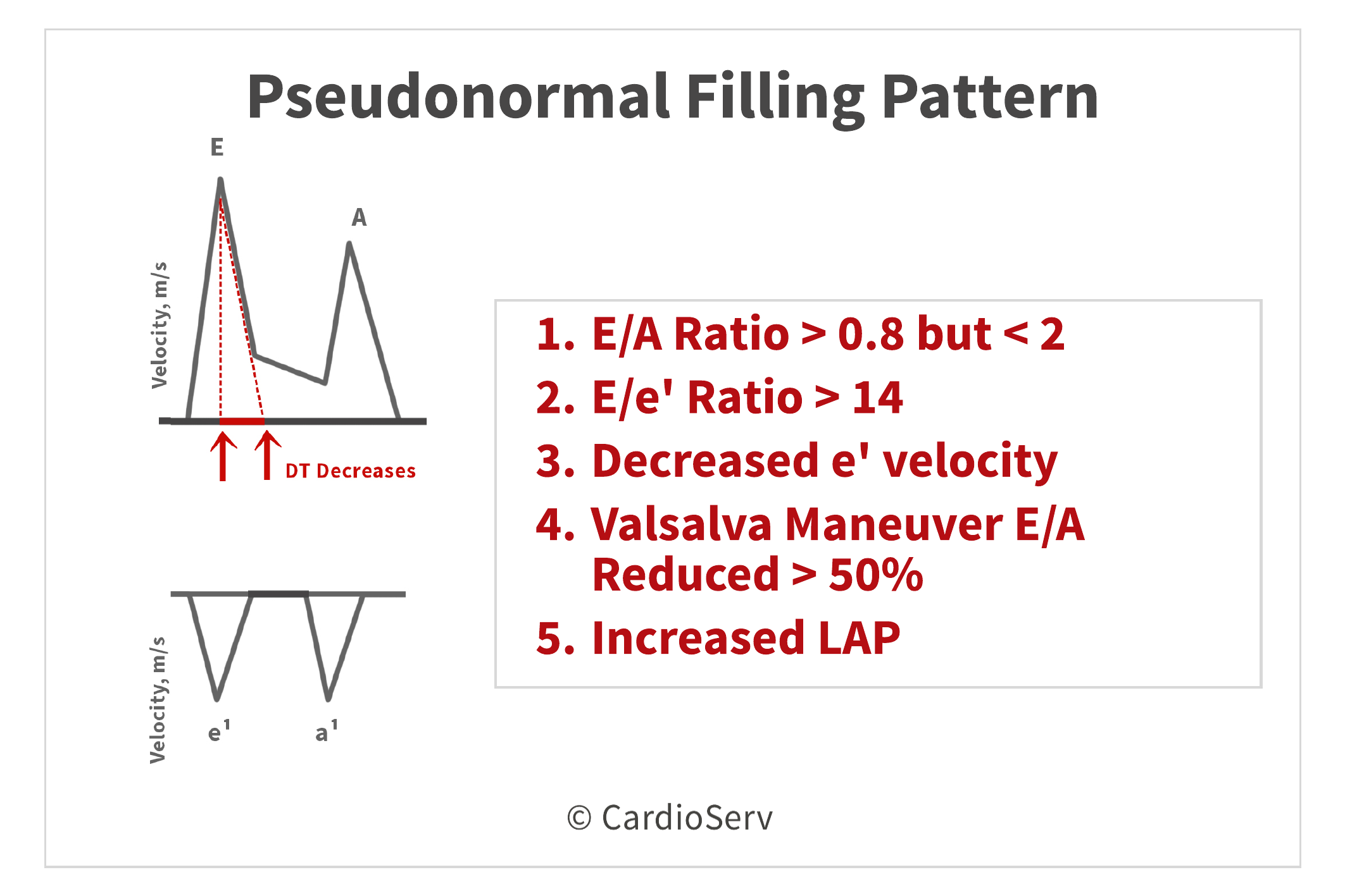 Pseudonormal Grade II Diastolic Dysfunction Echo