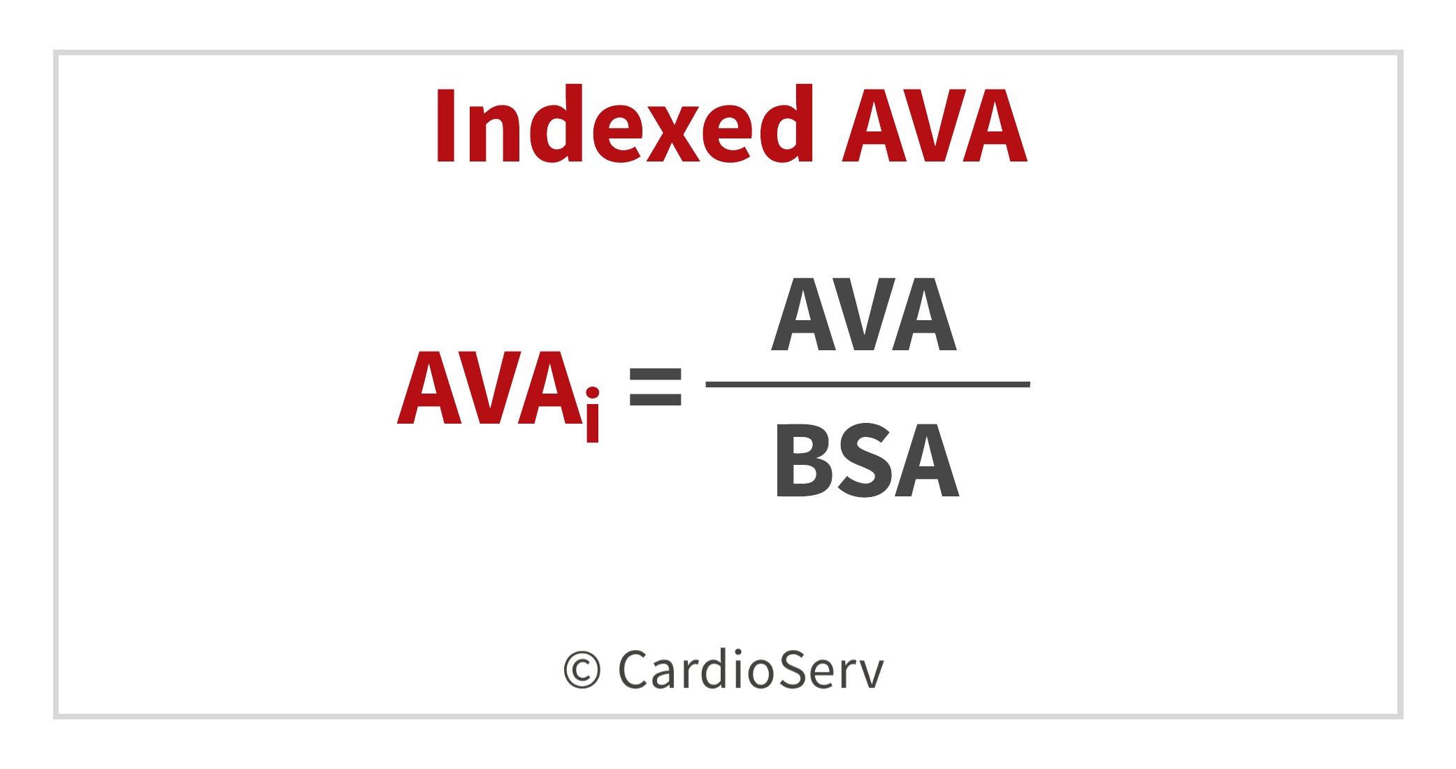 Indexed AVA Equation Echo