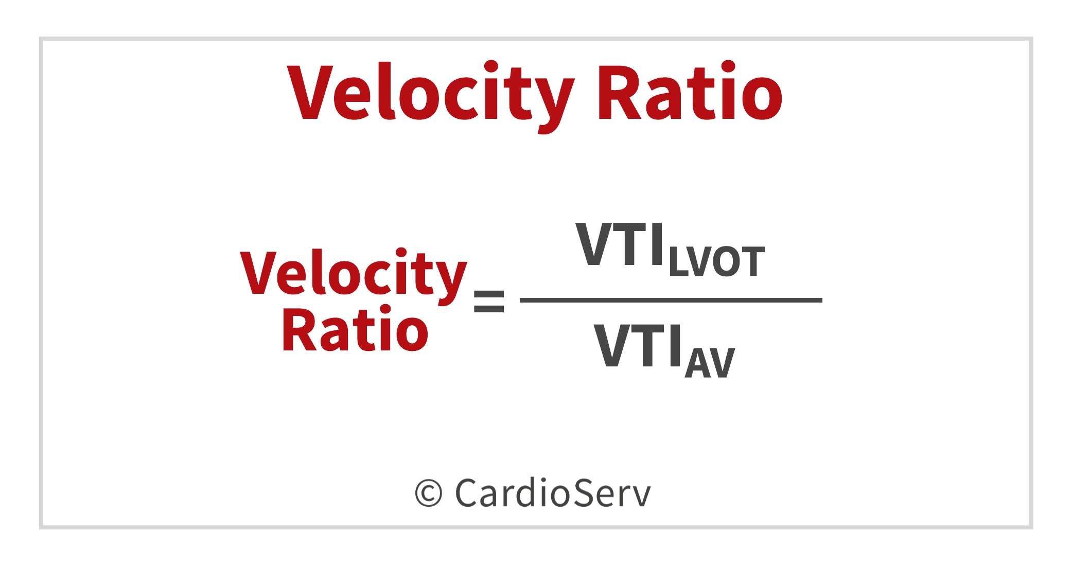 velocity ratio AVA aortic stenosis echo