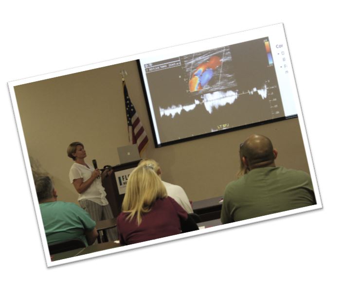 Angela teaching a class