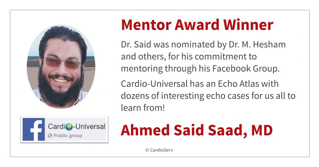 Dr. Said Mentor Award