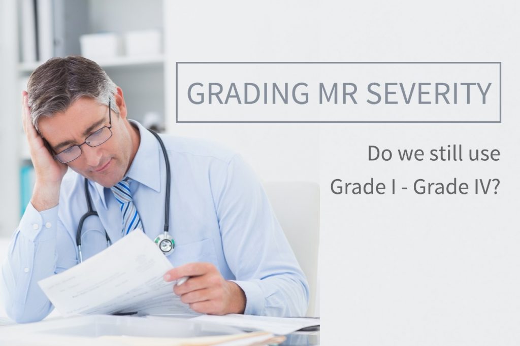 Grading MR severity with echo