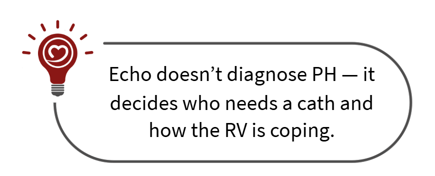 echo does not diagnose ph