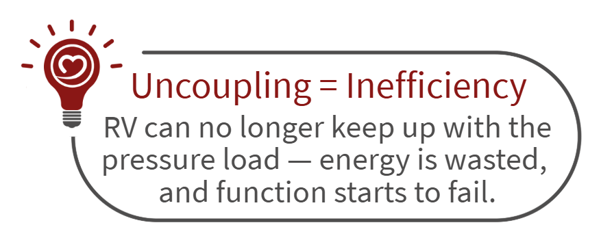 rv pa uncoupling inefficient