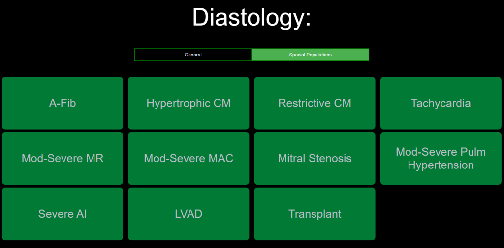 Diastology For Special Population